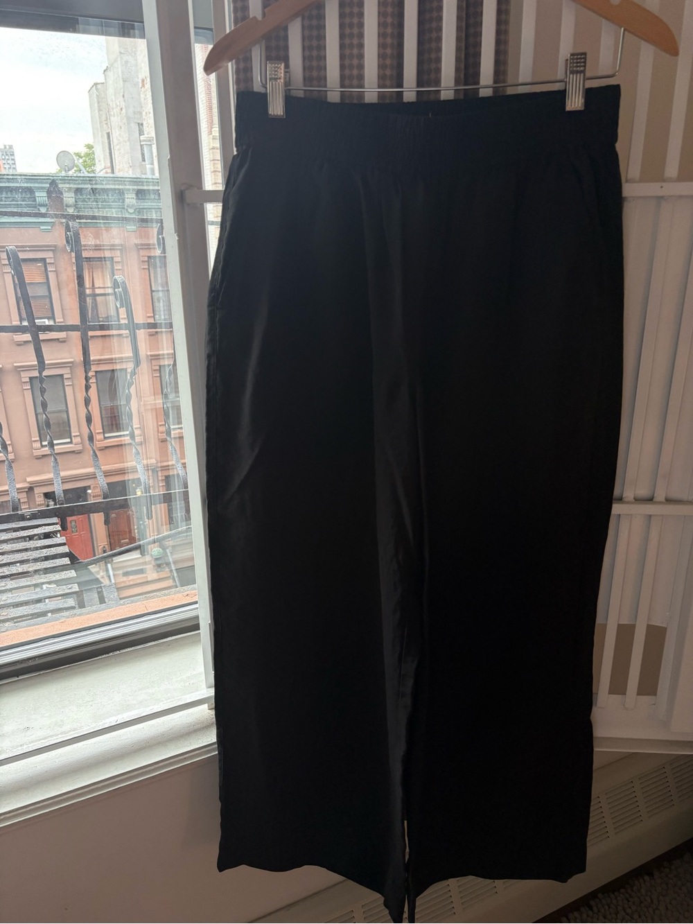 Madewell Wide Leg Pants in Black